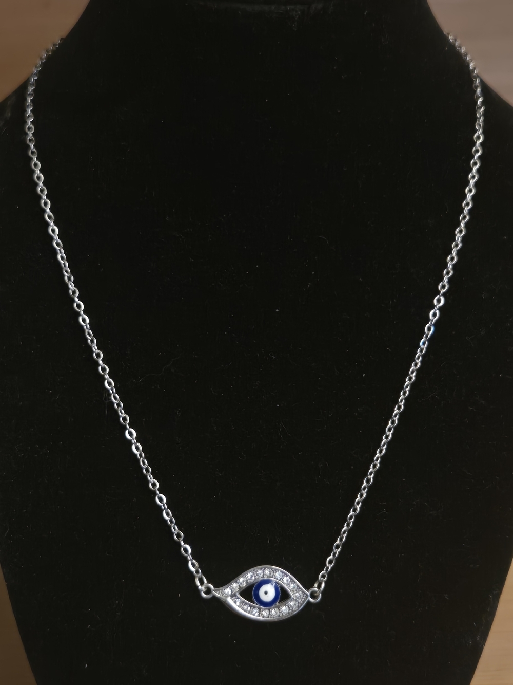 Silver Evil Eye Necklace